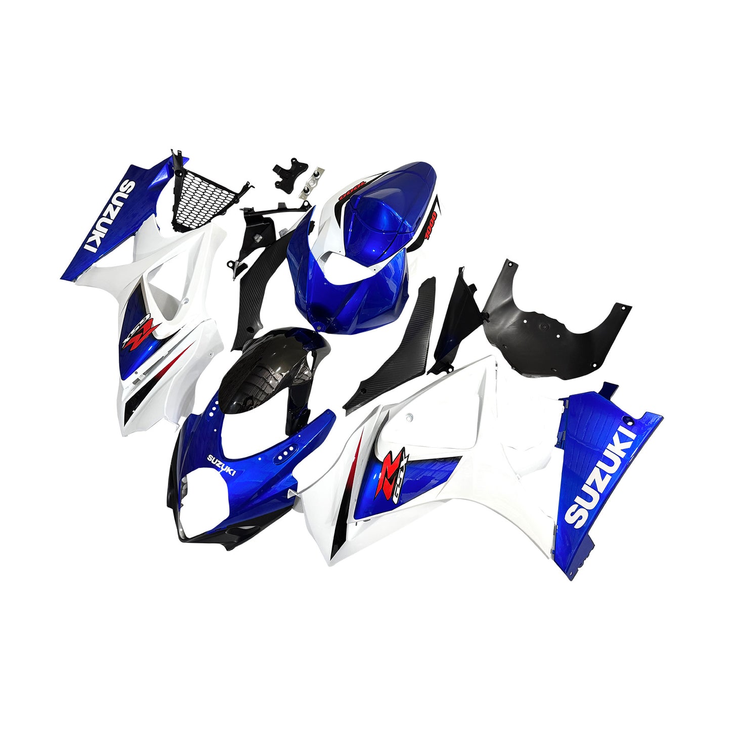 Carene 2007-2008 Suzuki GSXR 1000 Blu &amp; Bianco GSXR Generico