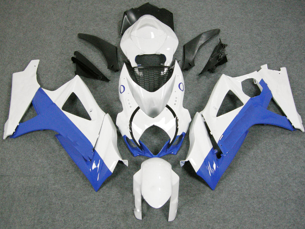 Carene 2007-2008 Suzuki GSXR 1000 Bianco & Blu Jordan Generic