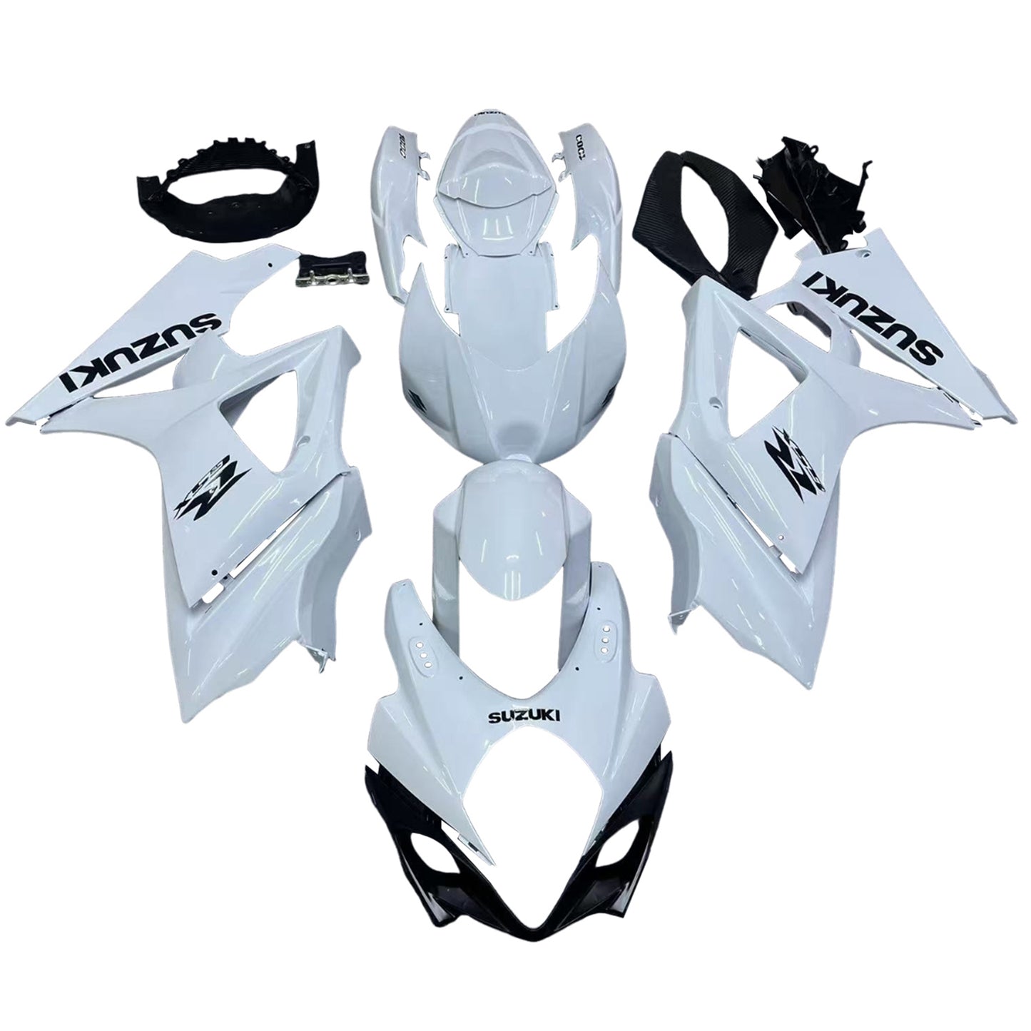 Carene 2007-2008 Suzuki GSXR 1000 Bianco GSXR Racing Generico