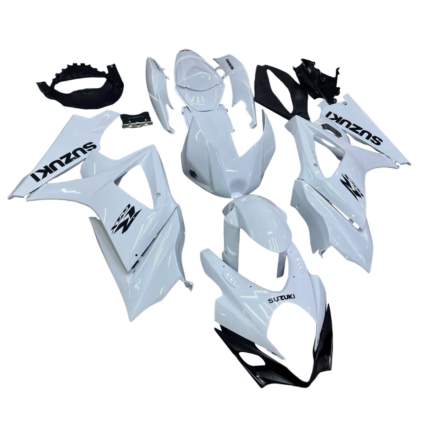 Carene 2007-2008 Suzuki GSXR 1000 Bianco GSXR Racing Generico