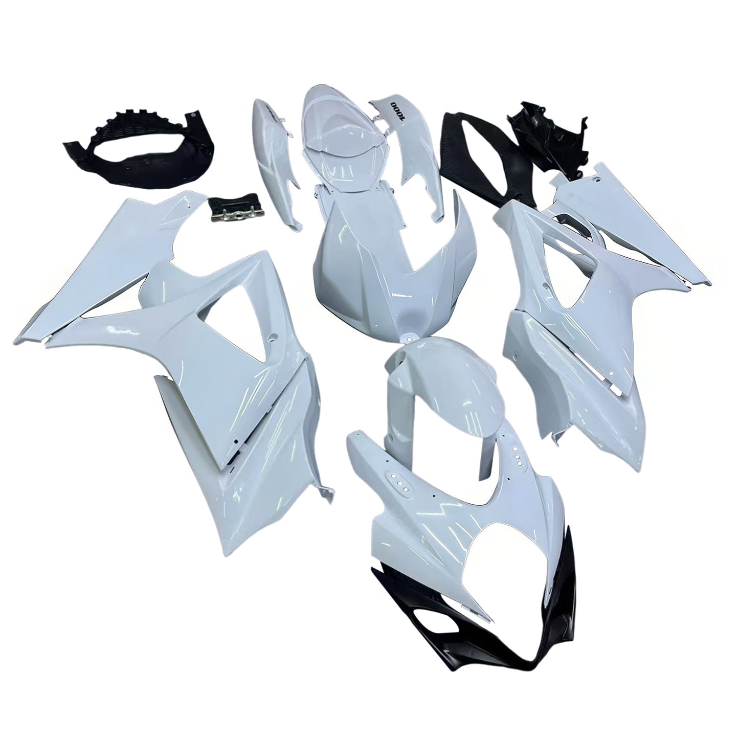 Carene 2007-2008 Suzuki GSXR 1000 Bianco GSXR Racing Generico