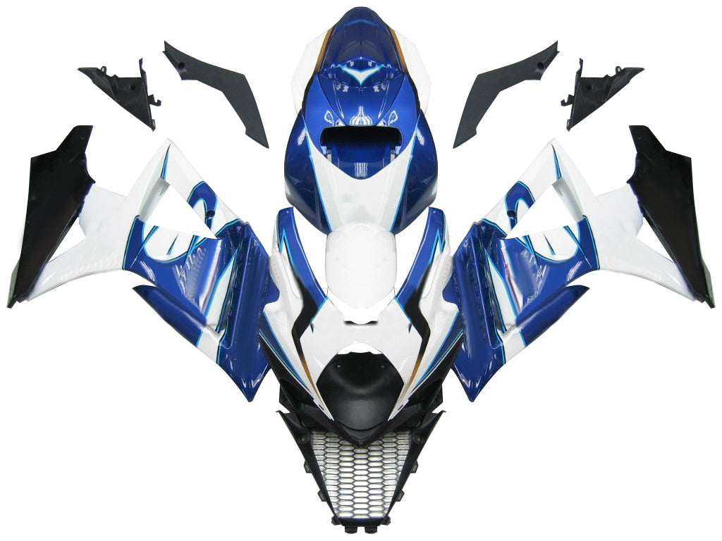 Per GSXR1000 2007-2008 Carrozzeria Carenatura ABS blu Set di plastica stampata ad iniezione Generico