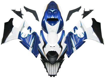 Carene 2007-2008 Suzuki GSXR 1000 Bianco Blu Alstare Corona Racing Generico