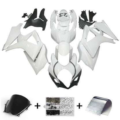 Carene 2007-2008 Suzuki GSXR 1000 Bianco Nero Jordan Racing Generico