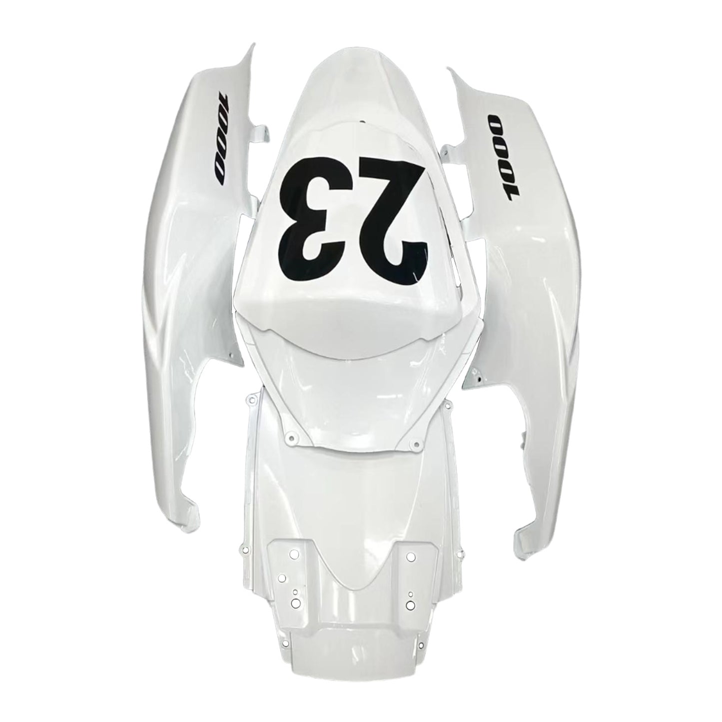 Carene 2007-2008 Suzuki GSXR 1000 Bianco Nero Jordan Racing Generico