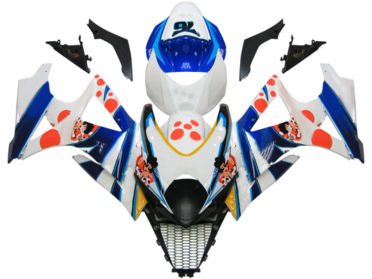 Carene 2007-2008 Suzuki GSXR 1000 Pepephone multicolore No.76 Racing Generico