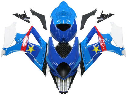 Carene 2007-2008 Suzuki GSXR 1000 Blu Rockstar Racing Generico
