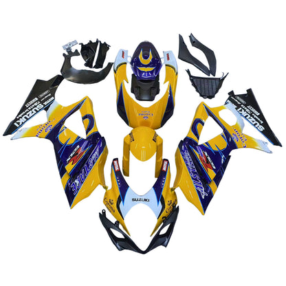 Per GSXR1000 2007-2008 Carrozzeria Carena Giallo ABS Stampato ad iniezione Plastica Set Generico