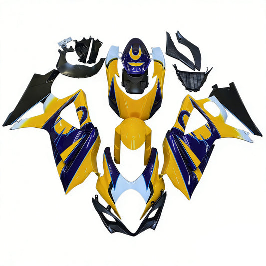 Carene 2007-2008 Suzuki GSXR 1000 Giallo Blu Alstare Corona Generico