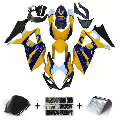 Carene 2007-2008 Suzuki GSXR 1000 Giallo Blu Alstare Corona Generico