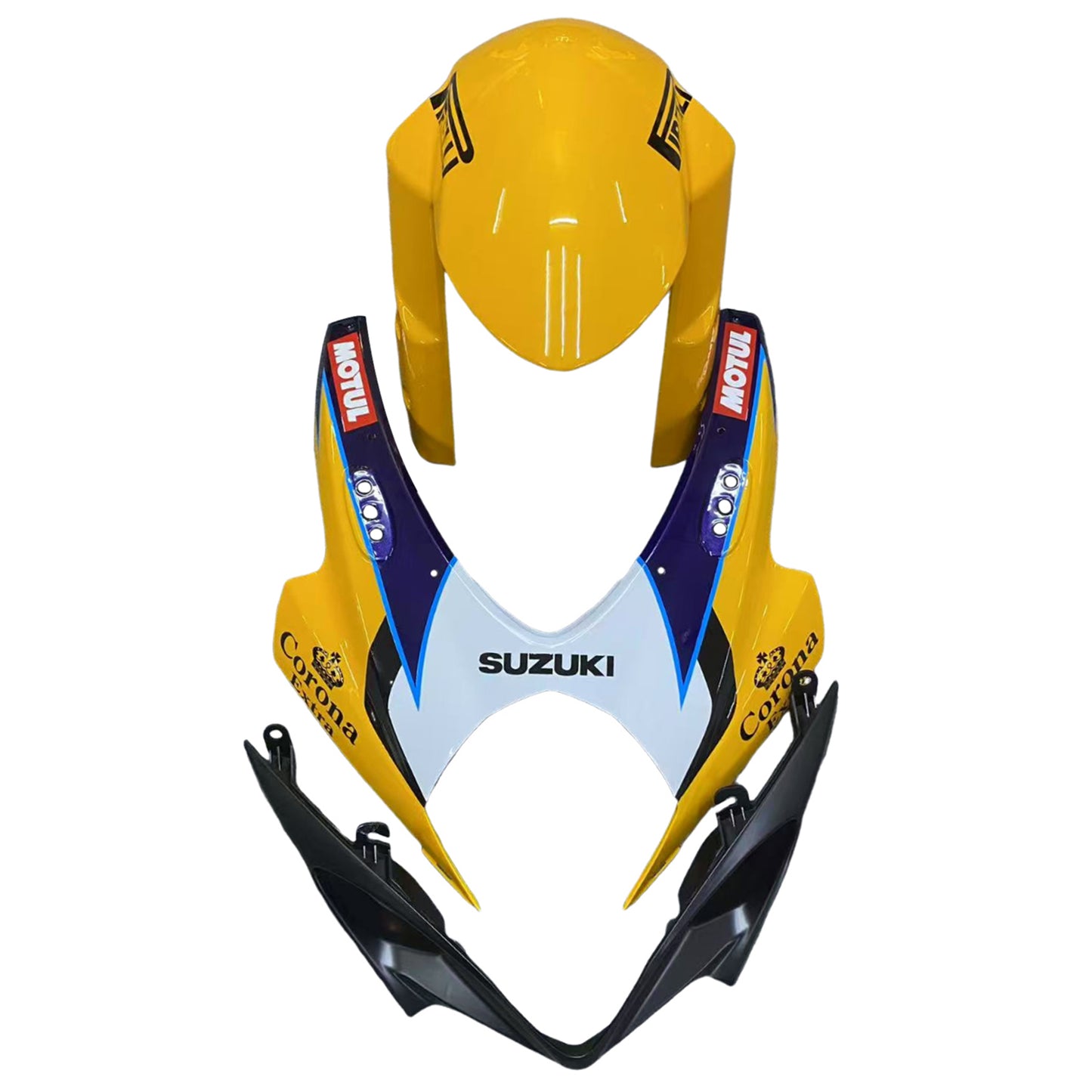 Per GSXR1000 2007-2008 Carrozzeria Carena Giallo ABS Stampato ad iniezione Plastica Set Generico