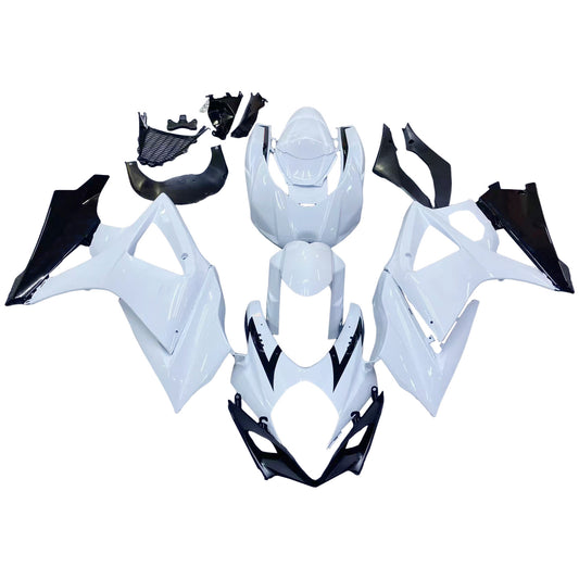 Carene 2007-2008 Suzuki GSXR 1000 Bianco &amp; Nero GSXR Generico
