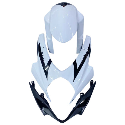 Carene 2007-2008 Suzuki GSXR 1000 Bianco &amp; Nero GSXR Generico