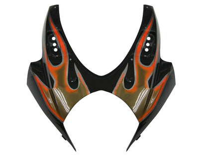Carene 2007-2008 Suzuki GSXR 1000 Black & Orange Gold Flame Racing Generico