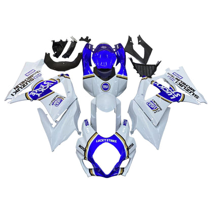 Carene 2007-2008 Suzuki GSXR 1000 White &amp; Blue Lucky Strike Generic