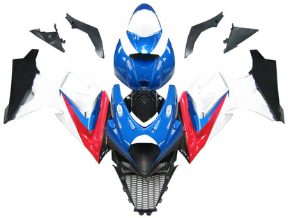 Carene 2007-2008 Suzuki GSXR 1000 Blu Rosso Bianco Makita Generico