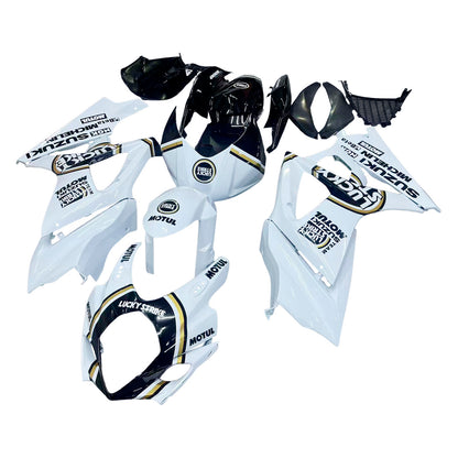 Carene 2007-2008 Suzuki GSXR 1000 Bianco Nero Oro Lucky Strike Generico