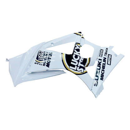 Carene 2007-2008 Suzuki GSXR 1000 Bianco Nero Oro Lucky Strike Generico
