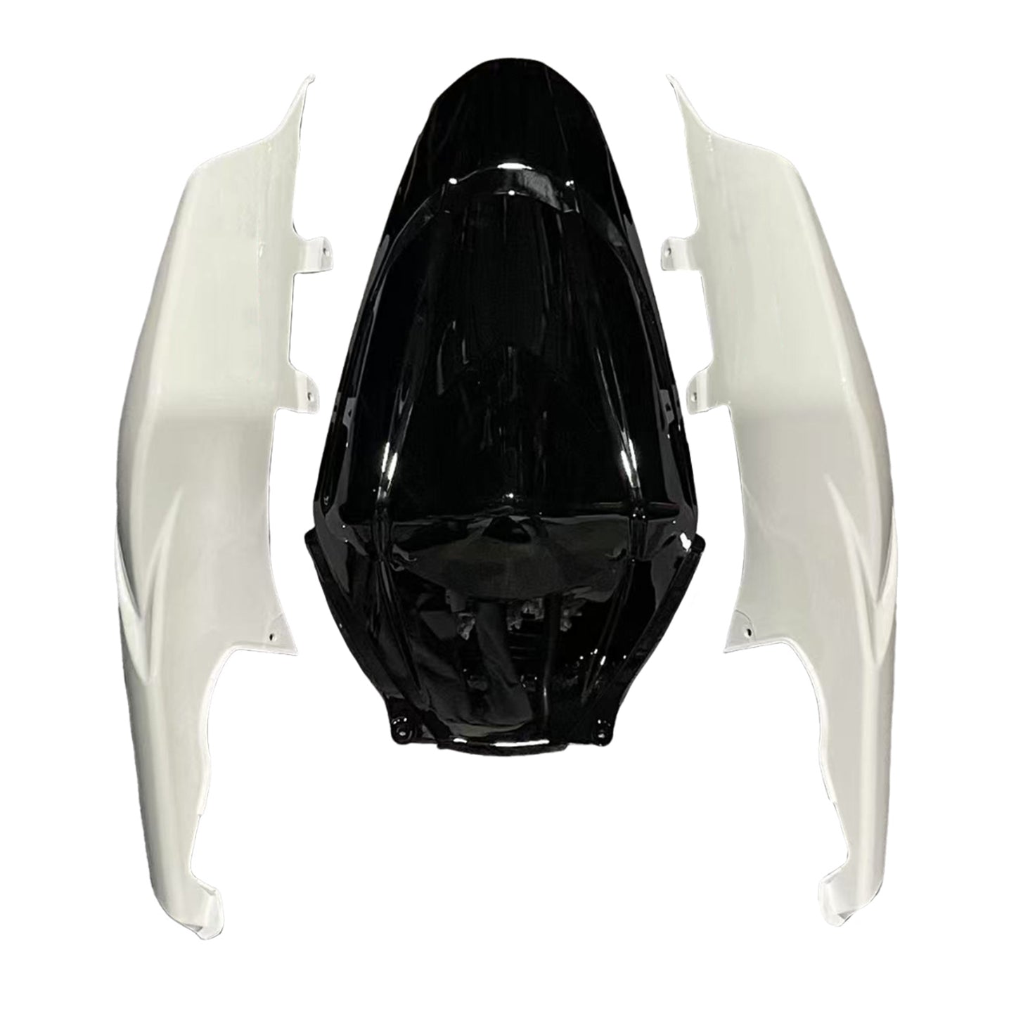 Carene 2007-2008 Suzuki GSXR 1000 Nero &amp; Bianco GSXR Racing Generico