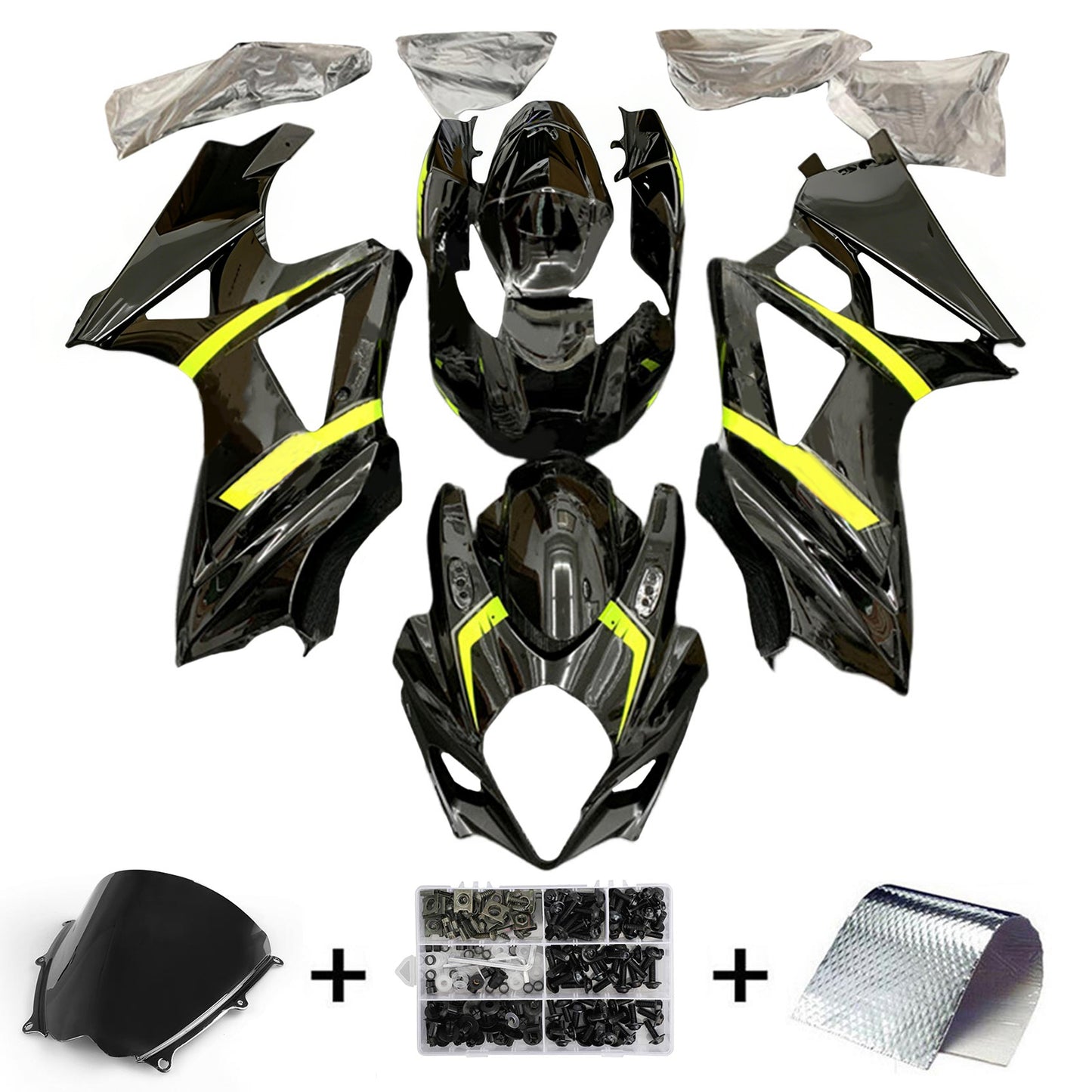 Amotopart Suzuki GSXR1000 2007-2008 K7 Kit carena Carrozzeria Plastica ABS