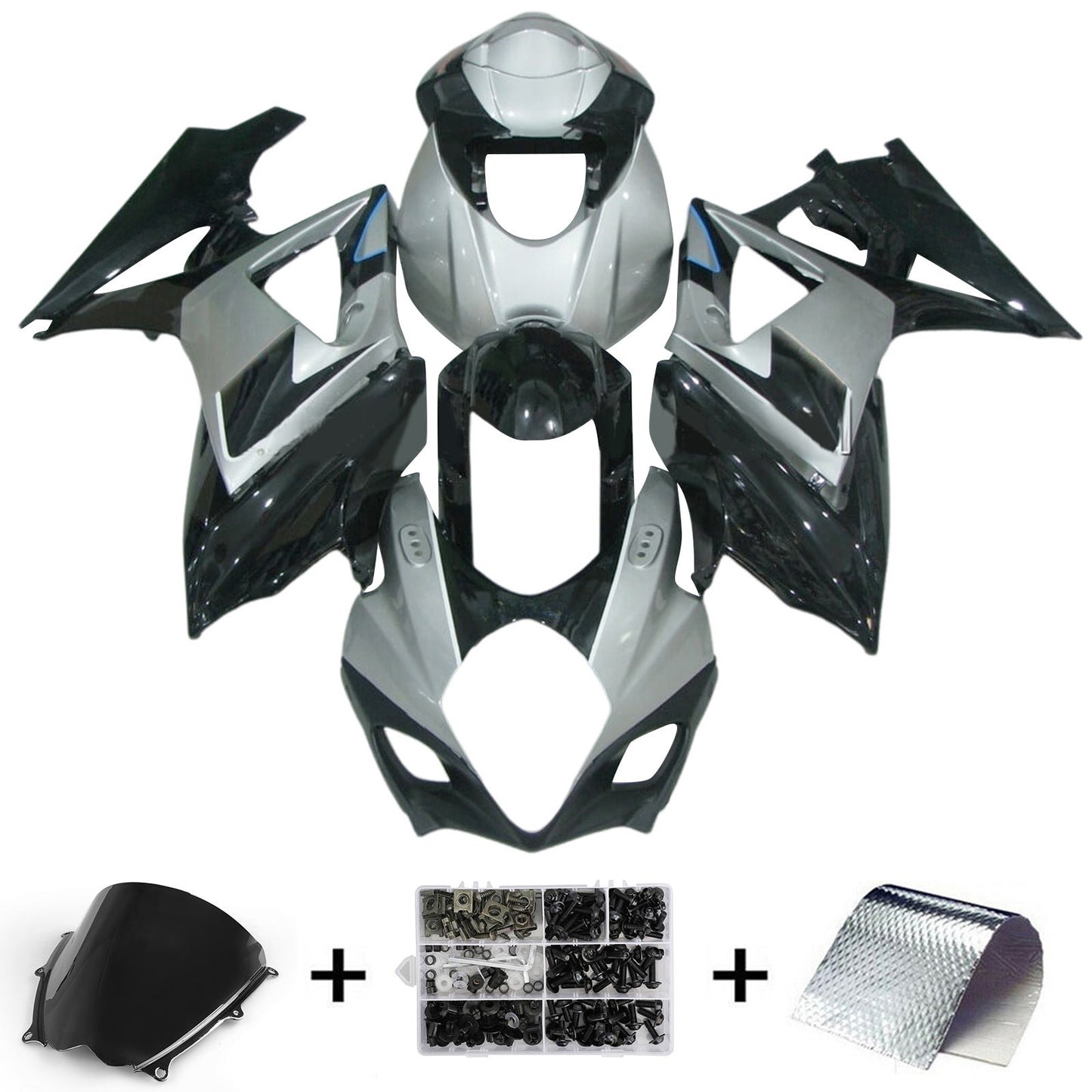Amotopart Suzuki GSXR1000 2007-2008 K7 Kit carena Carrozzeria Plastica ABS