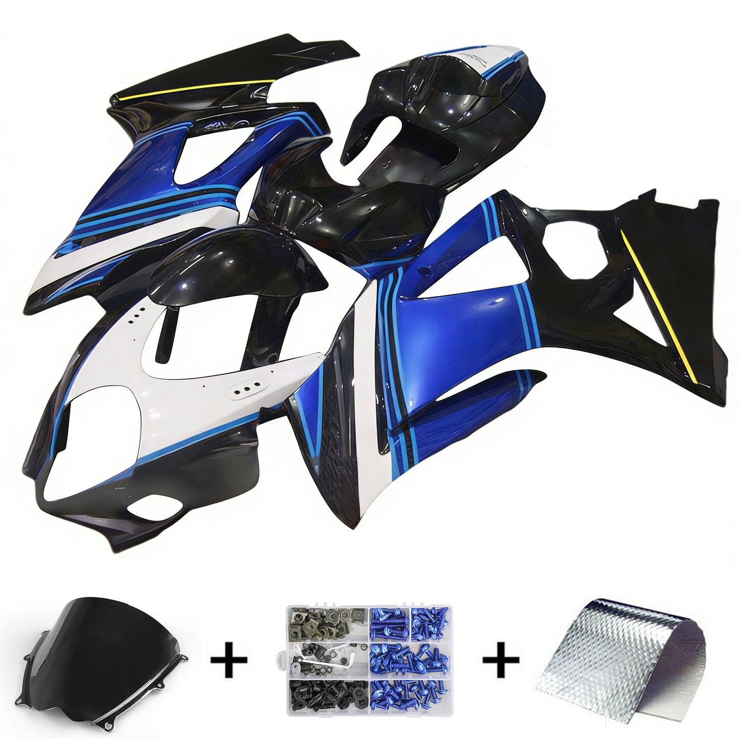 Amotopart Suzuki GSXR1000 2007-2008 K7 Kit carena Carrozzeria Plastica ABS