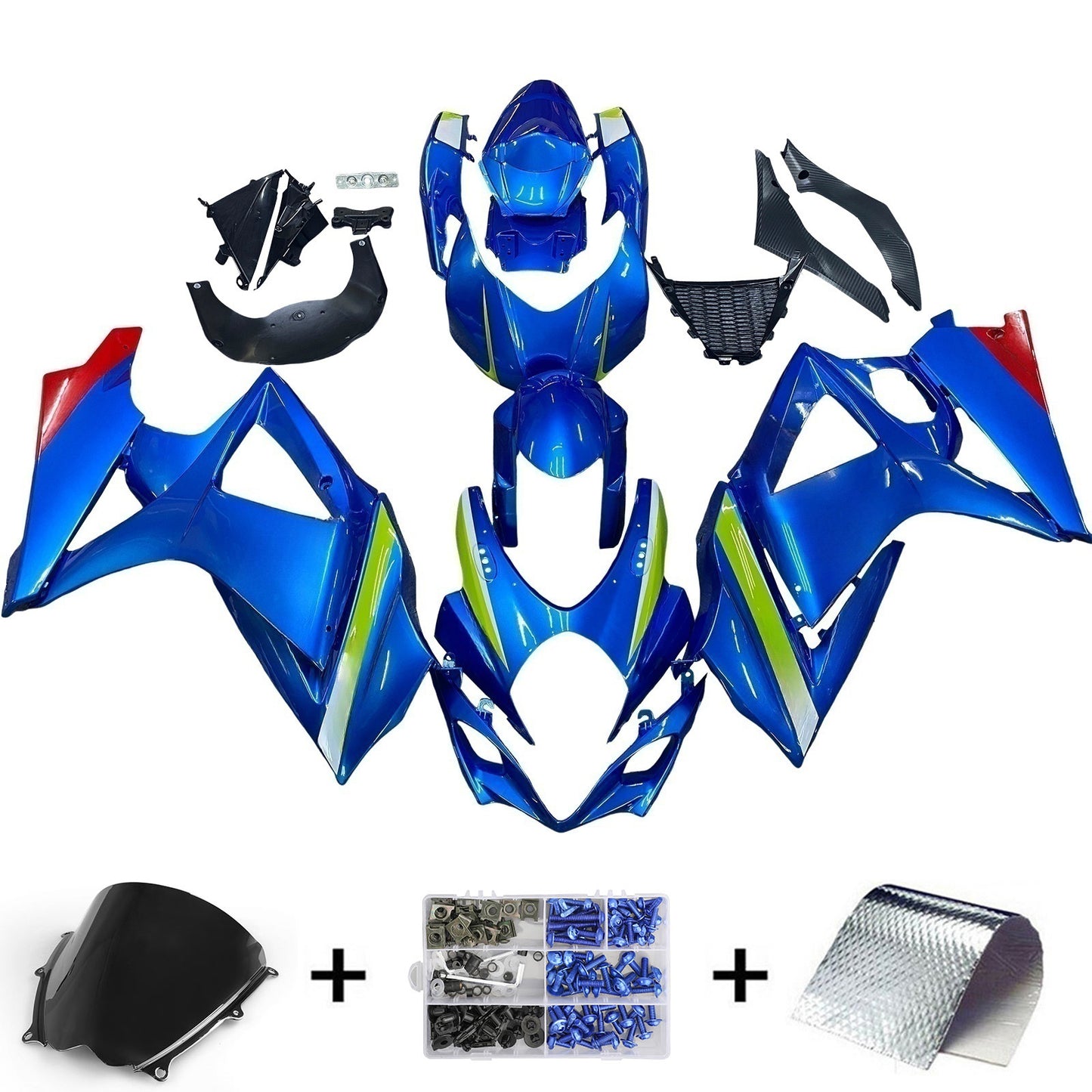 Amotopart Suzuki GSXR1000 2007-2008 K7 Kit carena Carrozzeria Plastica ABS