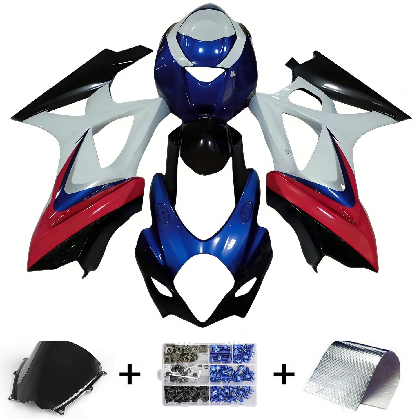 Amotopart Suzuki GSXR1000 2007-2008 K7 Kit carena Carrozzeria Plastica ABS