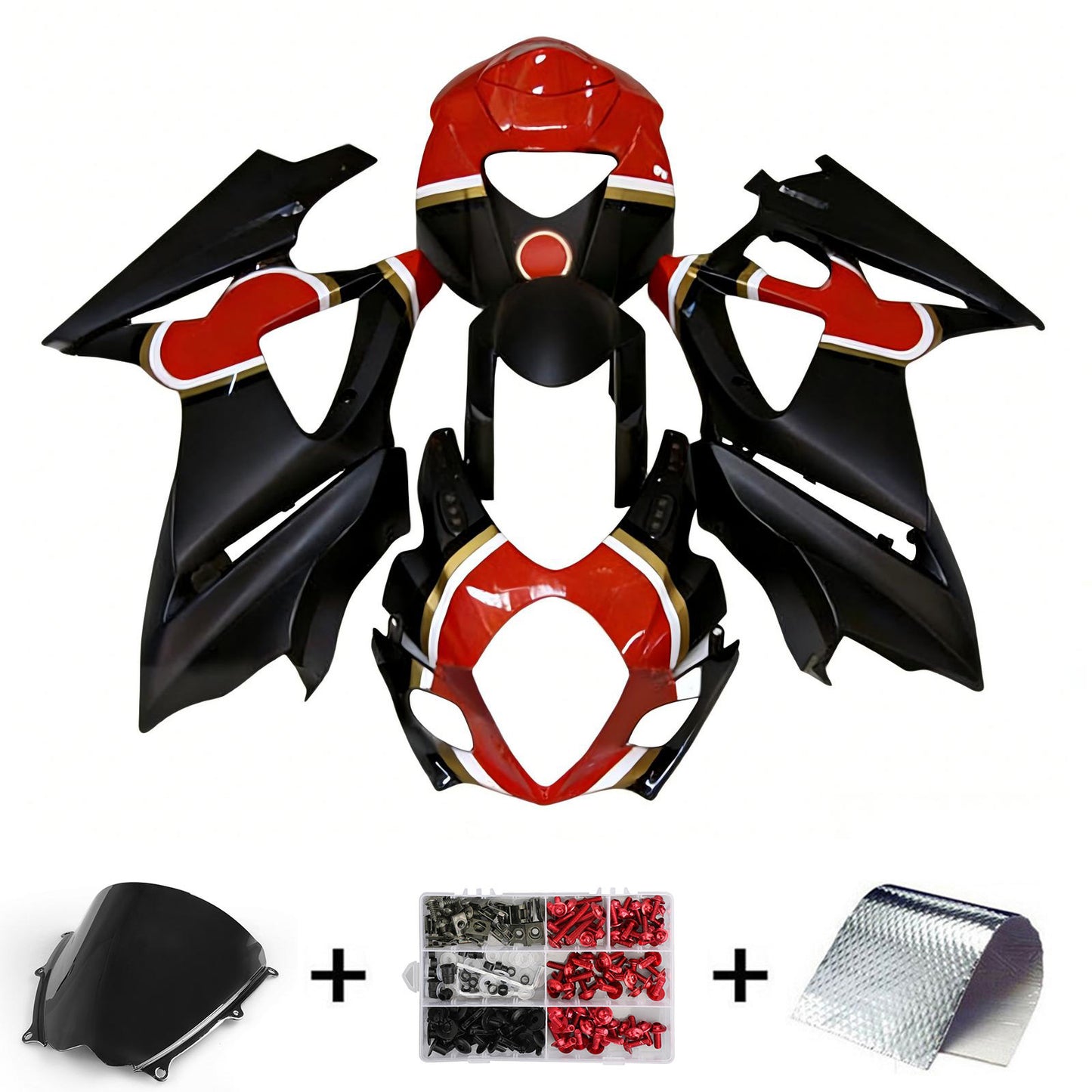 Amotopart Suzuki GSXR1000 2007-2008 K7 Kit carena Carrozzeria Plastica ABS