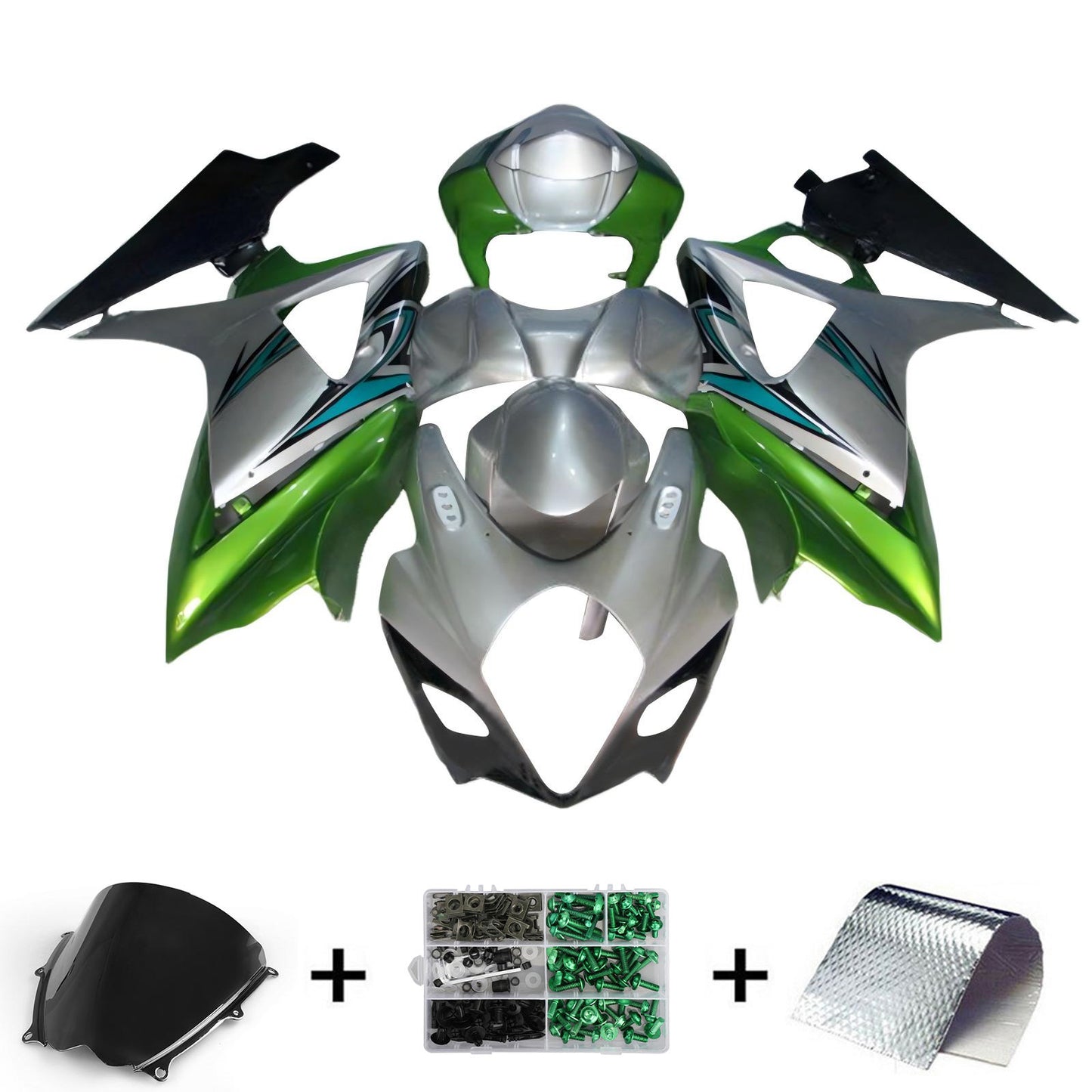 Amotopart Suzuki GSXR1000 2007-2008 K7 Kit carena Carrozzeria Plastica ABS