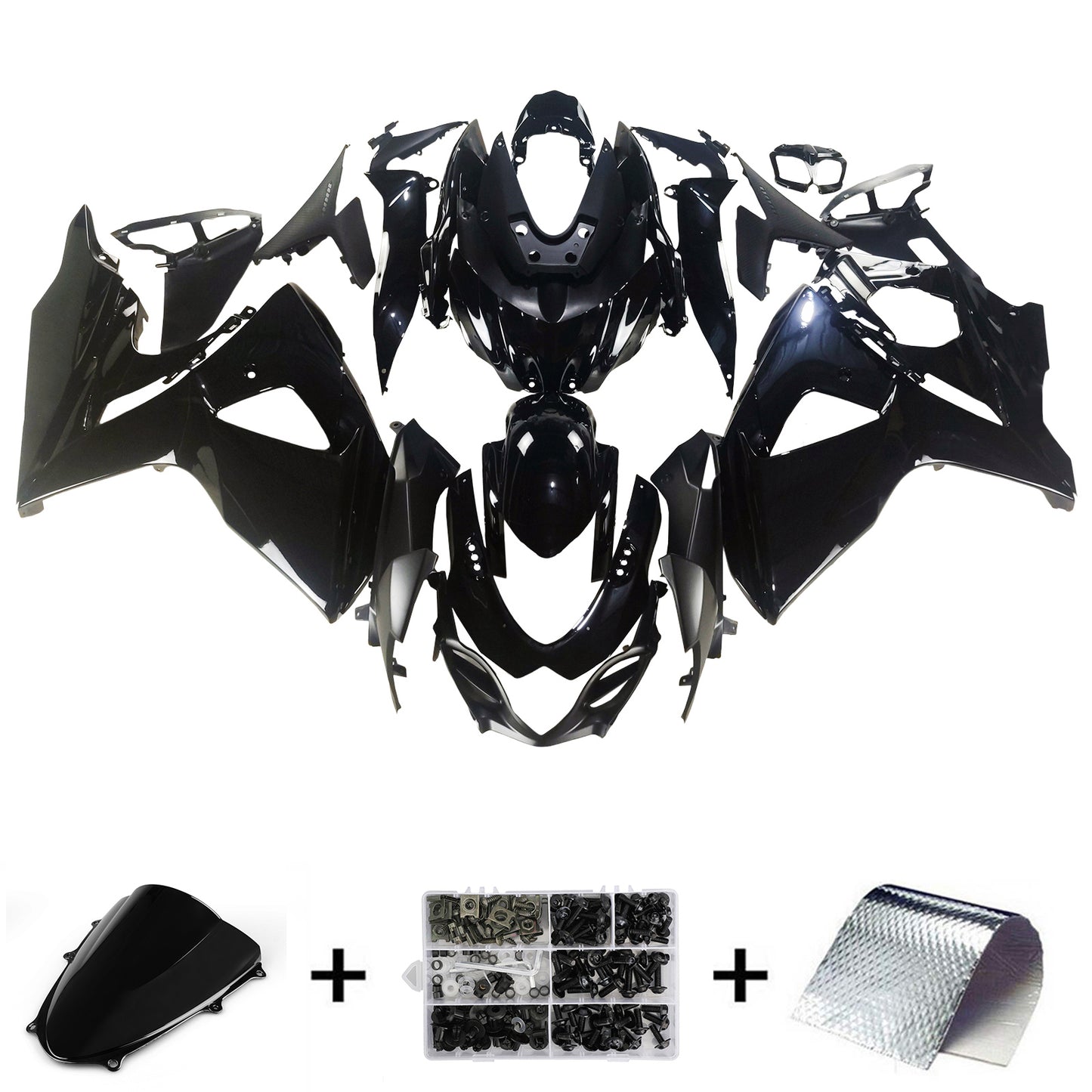 Carene 2009-2016 Suzuki GSXR 1000 All Black GSXR Generico