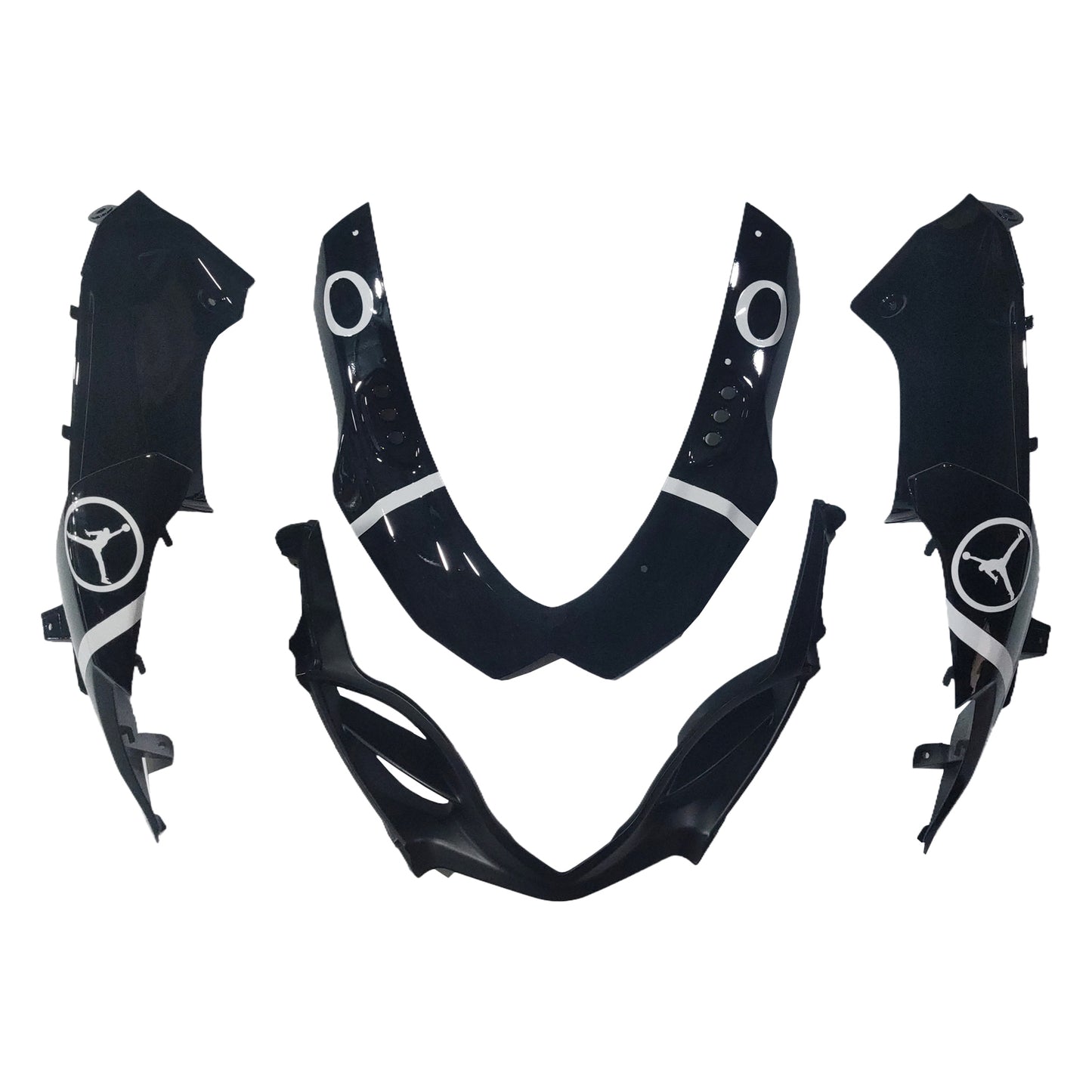 Per GSXR1000 2009-2016 Carenatura per carrozzeria Set di plastica stampata ad iniezione in ABS nero Generico