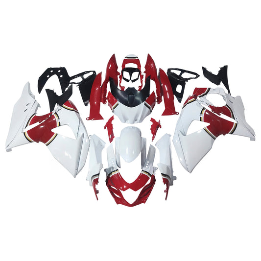 Carene 2009-2016 Suzuki GSXR 1000 White & Red Lucky Strike Generic