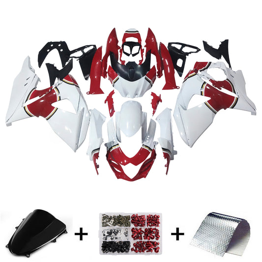 Carene 2009-2016 Suzuki GSXR 1000 White & Red Lucky Strike Racing Generic