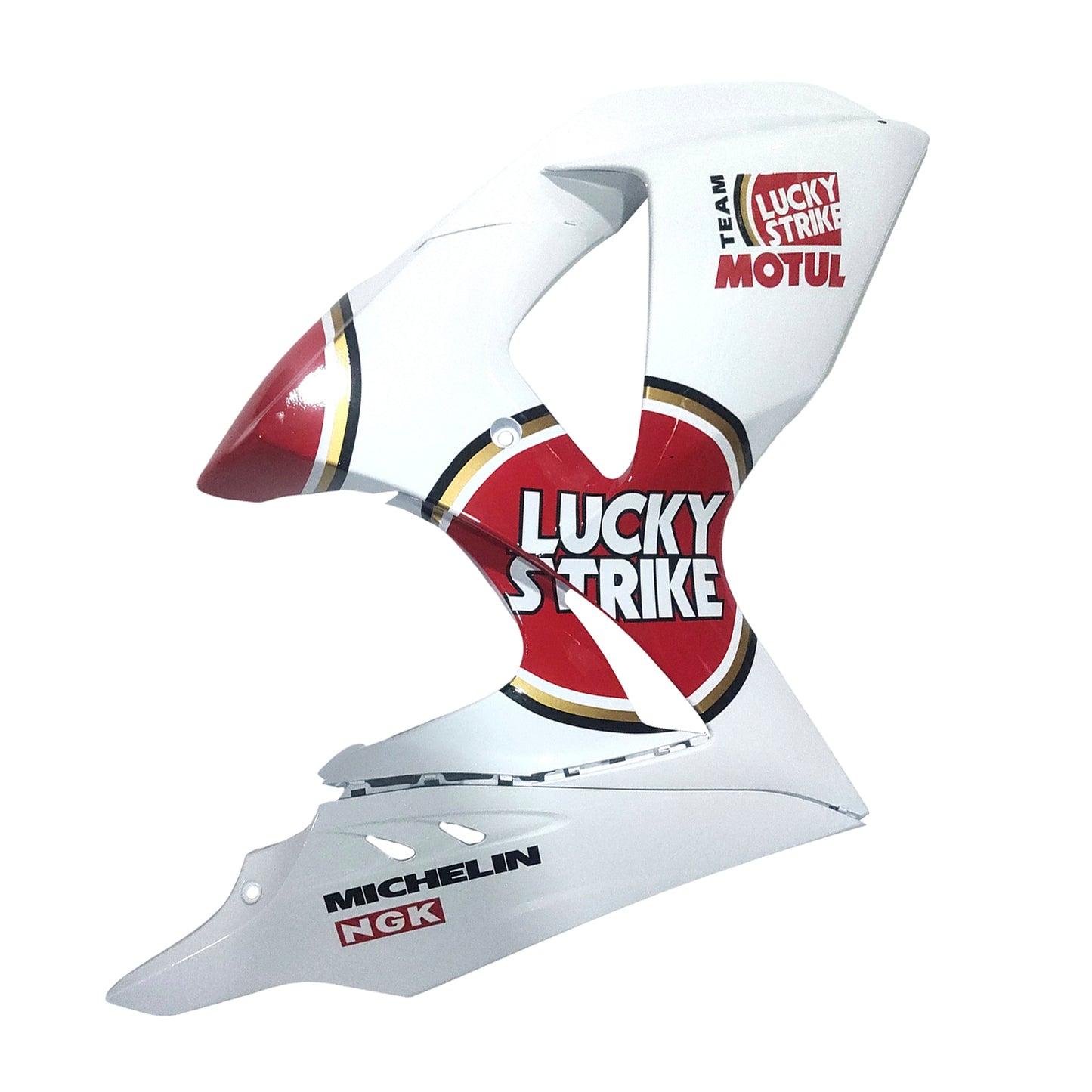 Per GSXR1000 2009-2016 Carrozzeria Carenatura Bianco Lucky Strike ABS Set di plastiche stampate ad iniezione Generico