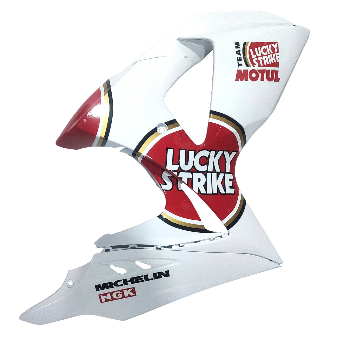Per GSXR1000 2009-2016 Carrozzeria Carenatura Bianco Lucky Strike ABS Set di plastiche stampate ad iniezione Generico