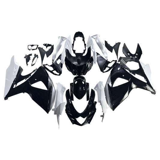 Carene 2009-2016 Suzuki GSXR 1000 Nero &amp; Bianco GSXR Racing Generico