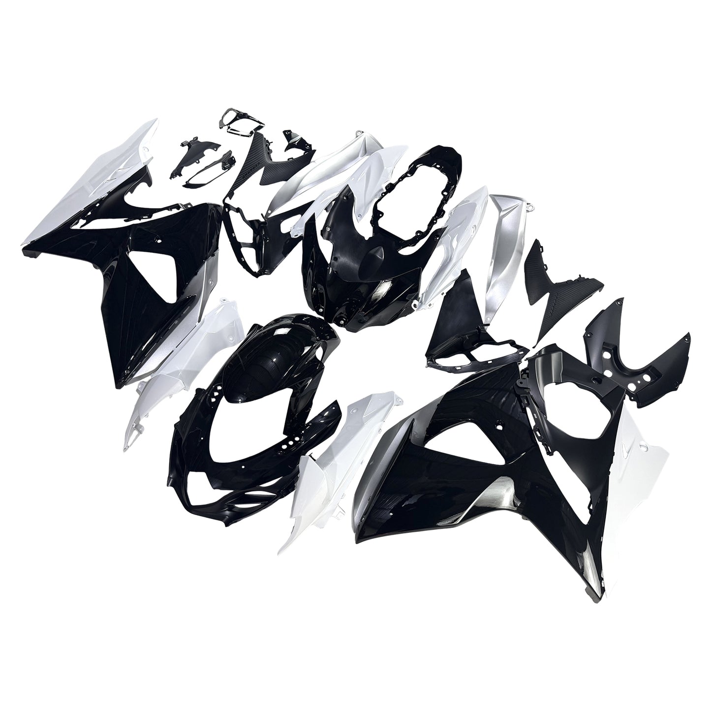 Carene 2009-2016 Suzuki GSXR 1000 Nero &amp; Bianco GSXR Generico