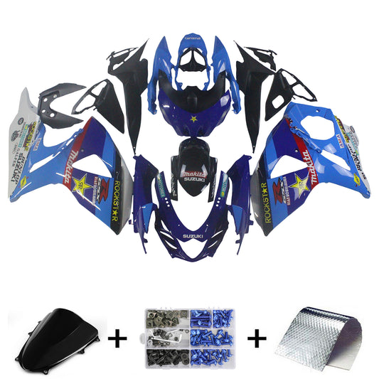 Carene 2009-2016 Suzuki GSXR 1000 Blu Rockstar Racing Generico