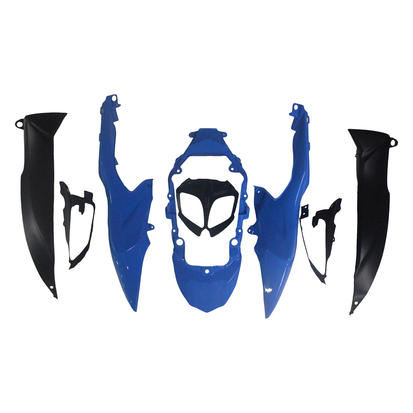 Per GSXR1000 2009-2016 Carenatura per carrozzeria Set di plastica stampata ad iniezione in ABS nero Generico