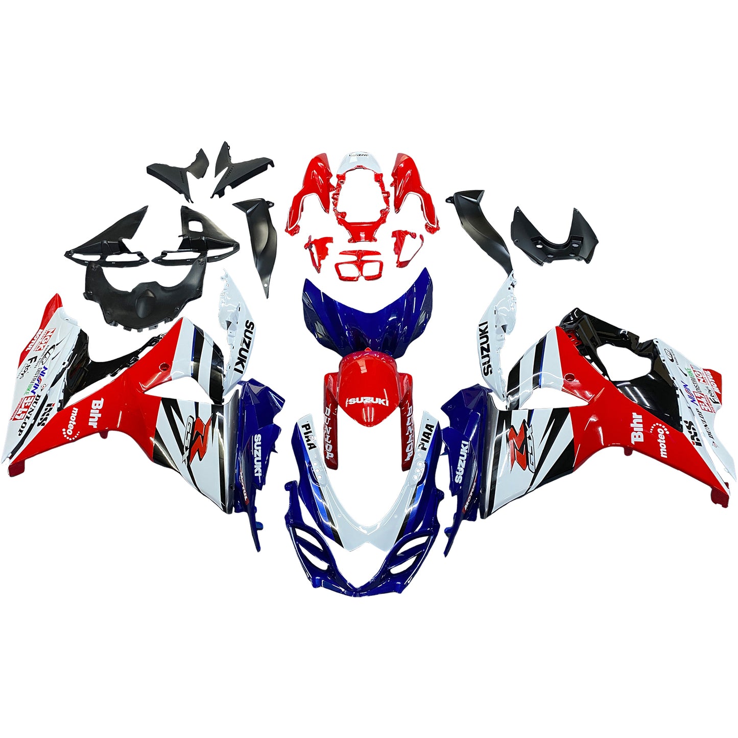 Per GSXR1000 2009-2016 Carrozzeria Carenatura ABS Stampato ad iniezione Plastica Set Generico