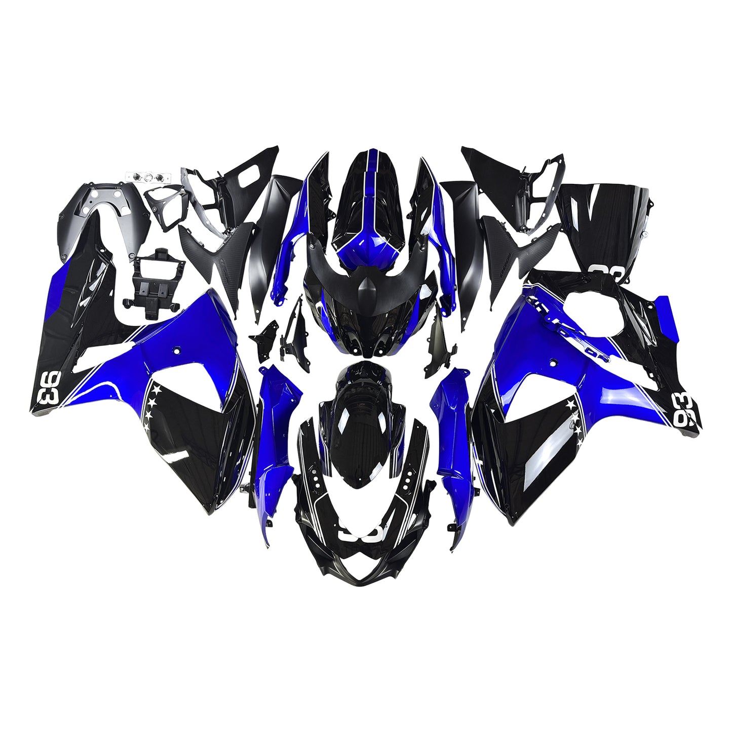 Amotopart Suzuki GSXR1000 2009-2016 K9 Kit carena Carrozzeria Plastica ABS
