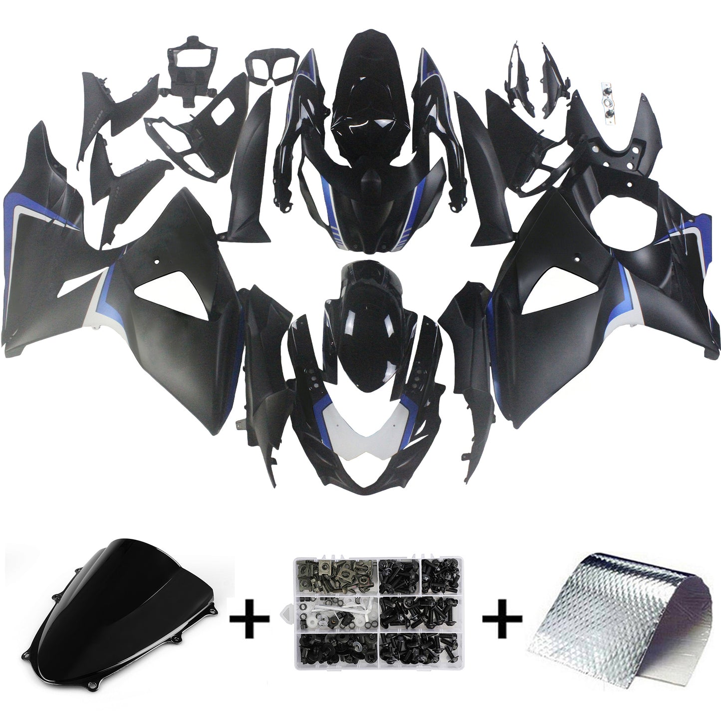 Amotopart Suzuki GSXR1000 2009-2016 K9 Kit carena Carrozzeria Plastica ABS