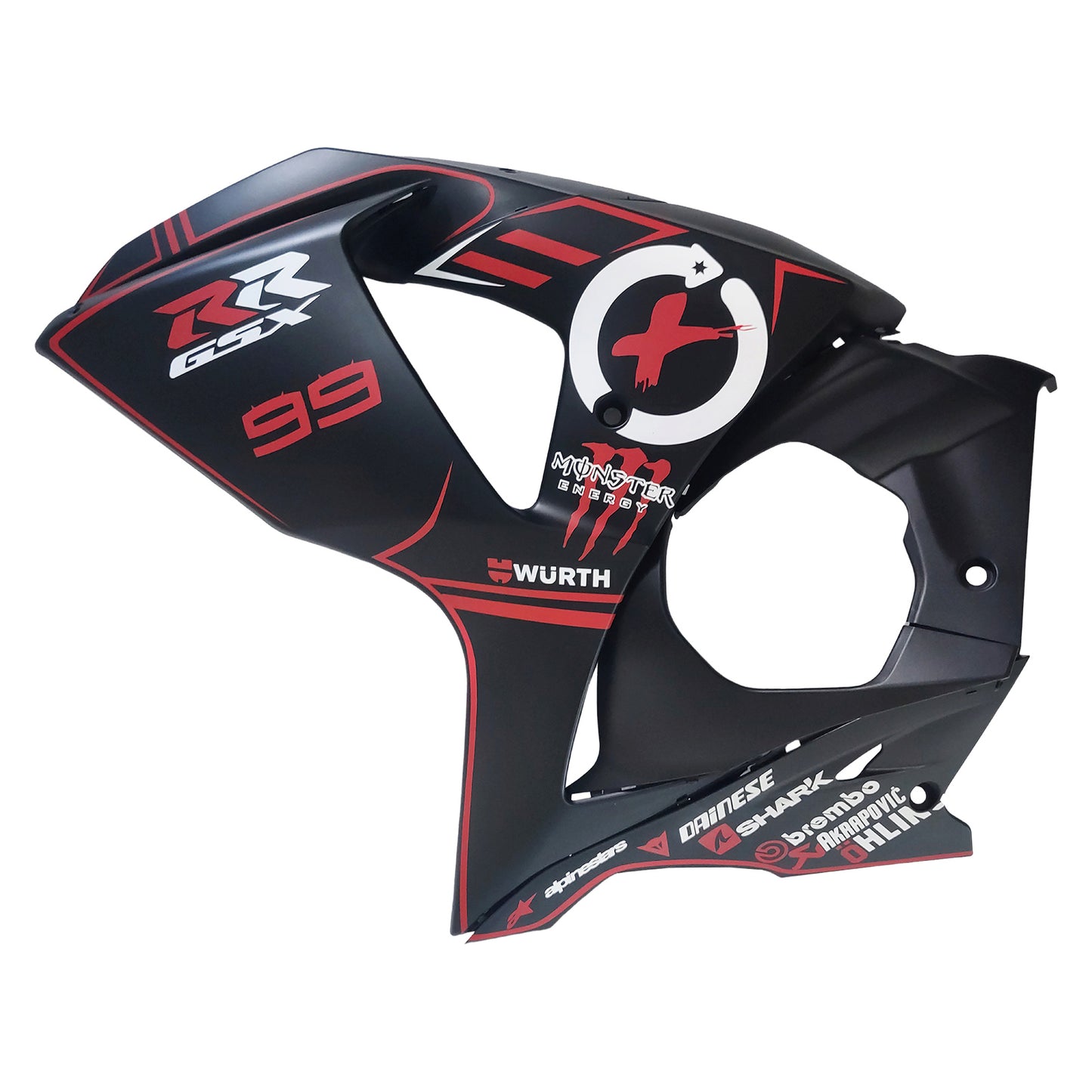 Amotopart Suzuki GSXR1000 2009-2016 K9 Kit carena Carrozzeria Plastica ABS