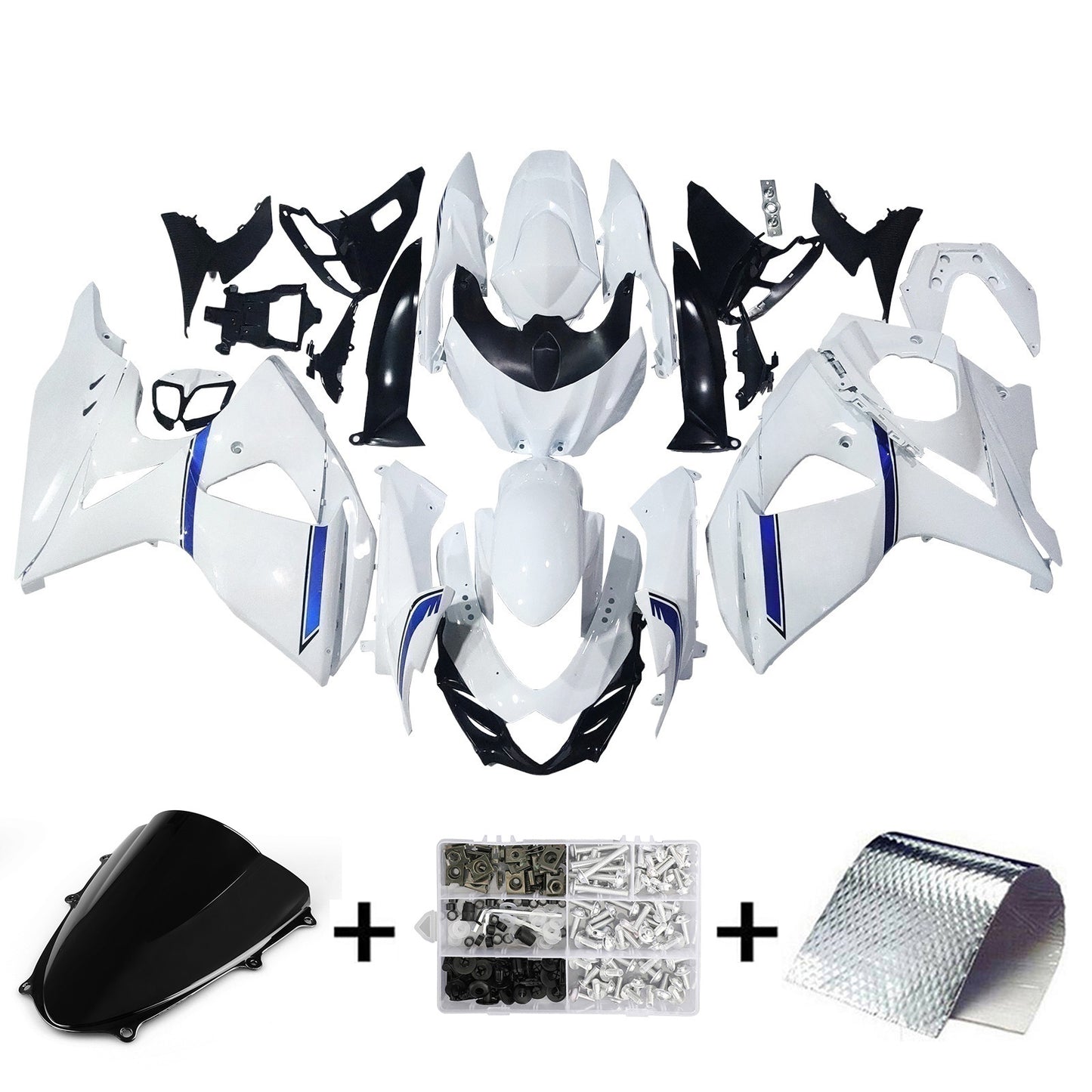 Amotopart Suzuki GSXR1000 2009-2016 K9 Kit carena Carrozzeria Plastica ABS
