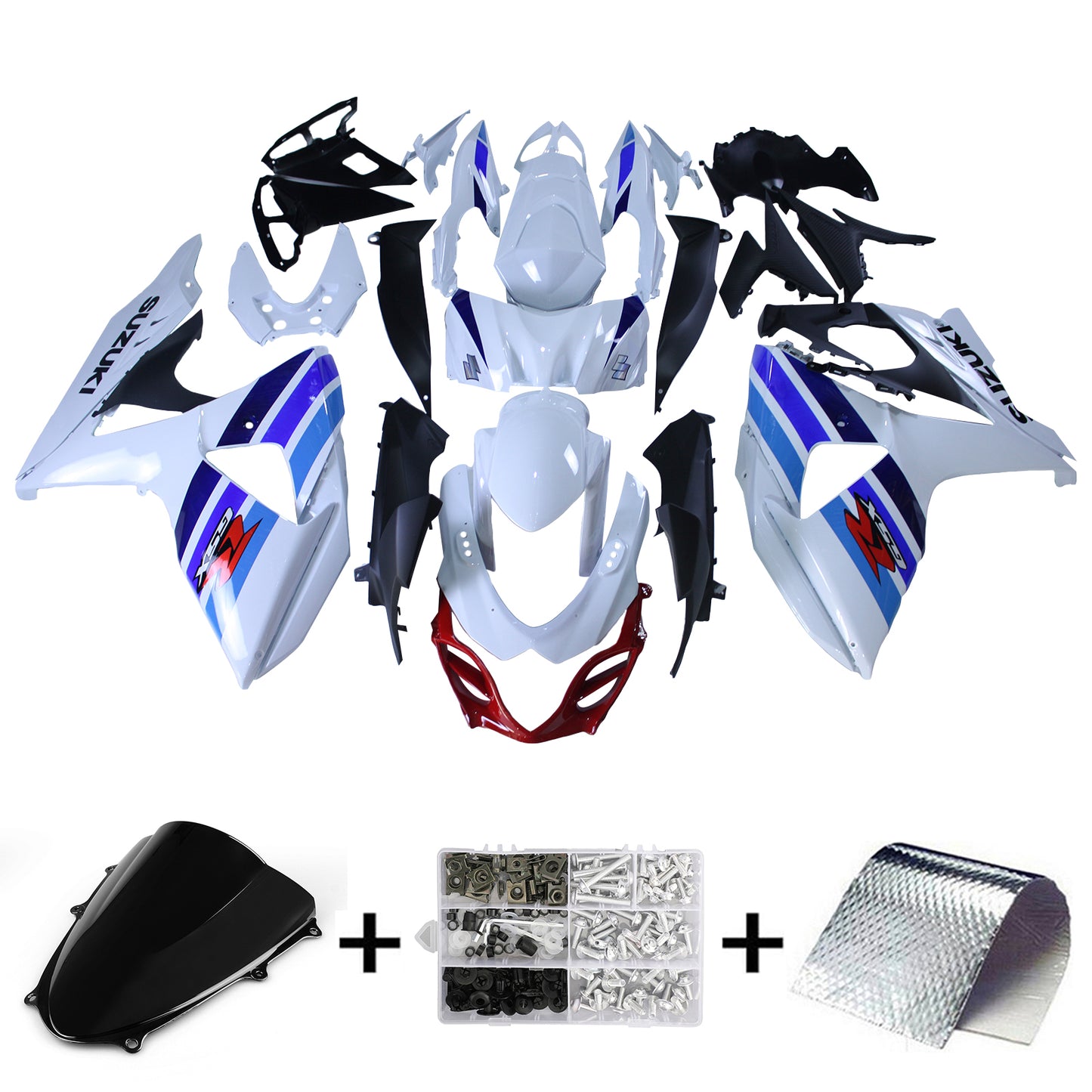 Amotopart Suzuki GSXR1000 2009-2016 K9 Kit carena Carrozzeria Plastica ABS