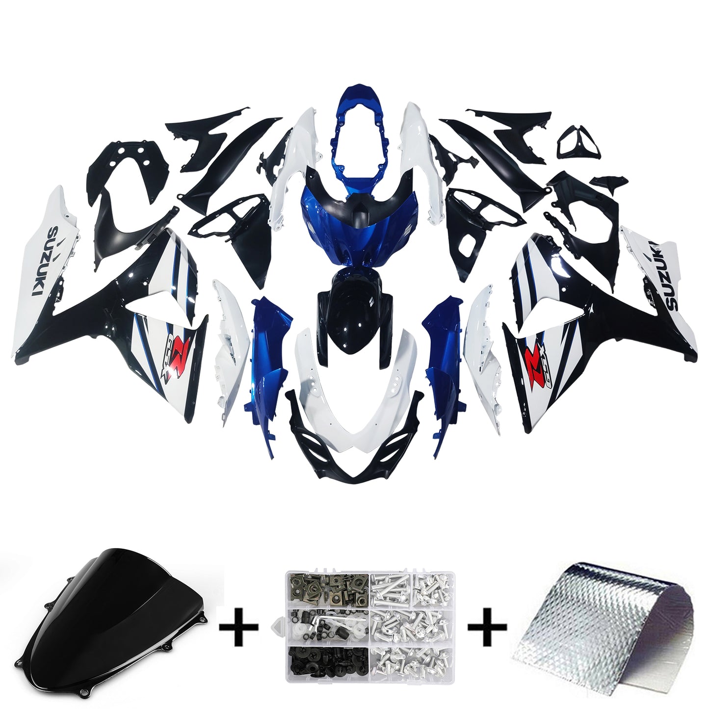 Amotopart Suzuki GSXR1000 2009-2016 K9 Kit carena Carrozzeria Plastica ABS