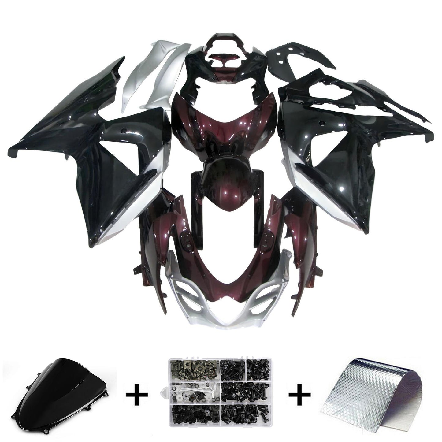 Kit carena iniezione Suzuki GSXR1000 K9 2009-2016 Carrozzeria in plastica ABS