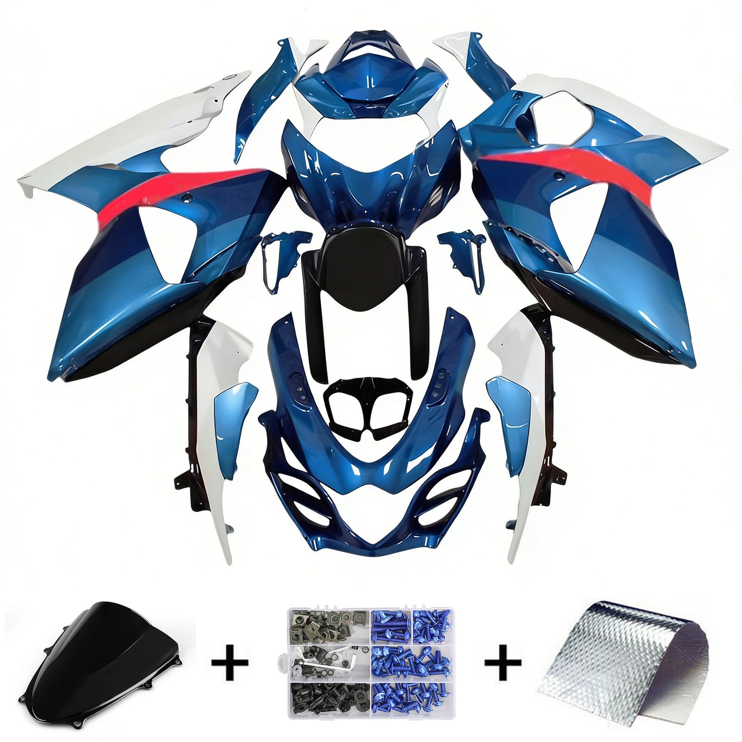 Kit carena iniezione Suzuki GSXR1000 K9 2009-2016 Carrozzeria in plastica ABS