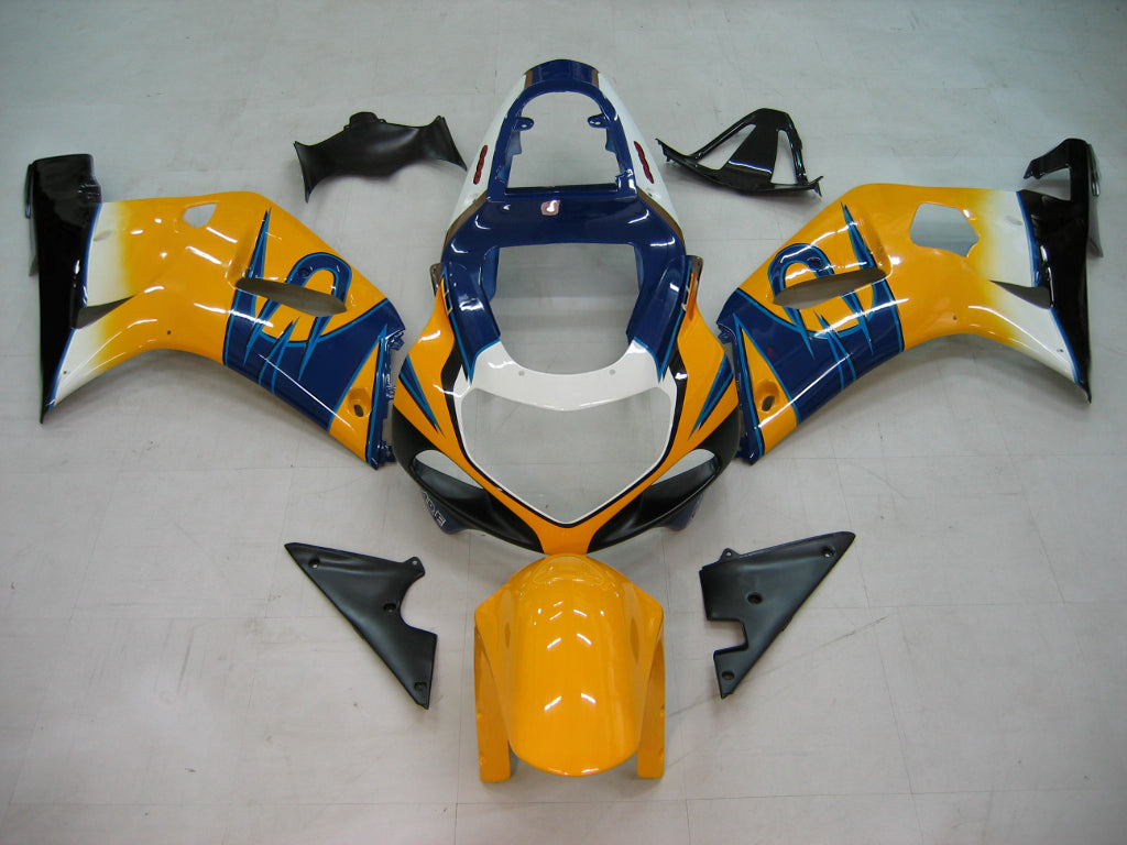 Amotopart Favortsings GSXR600 2001-2003 CADDING CORONA GSXR Racing Yellow & Blue Cladding Kit